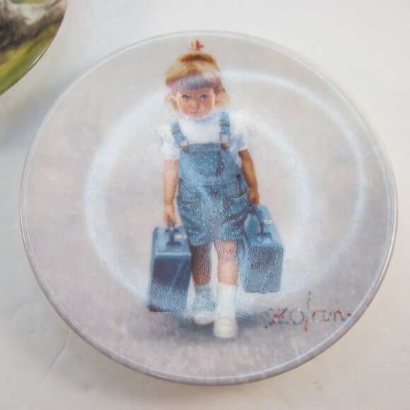 Vintage Pemberton & Oakes Miniature Decorative Plates by Donald Zolan Set of 5 - Picture 3 of 12